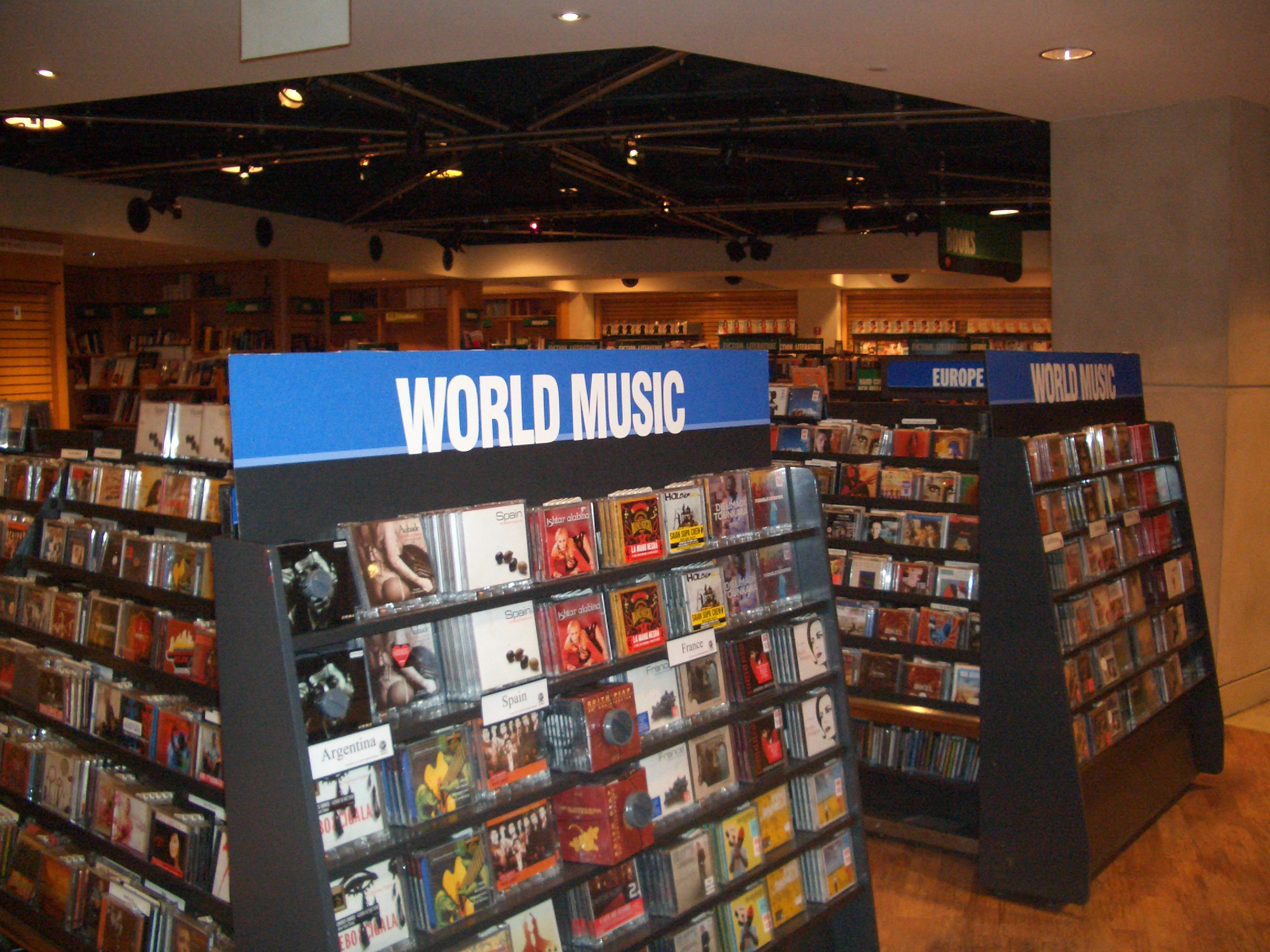 Virgin Megastore interior