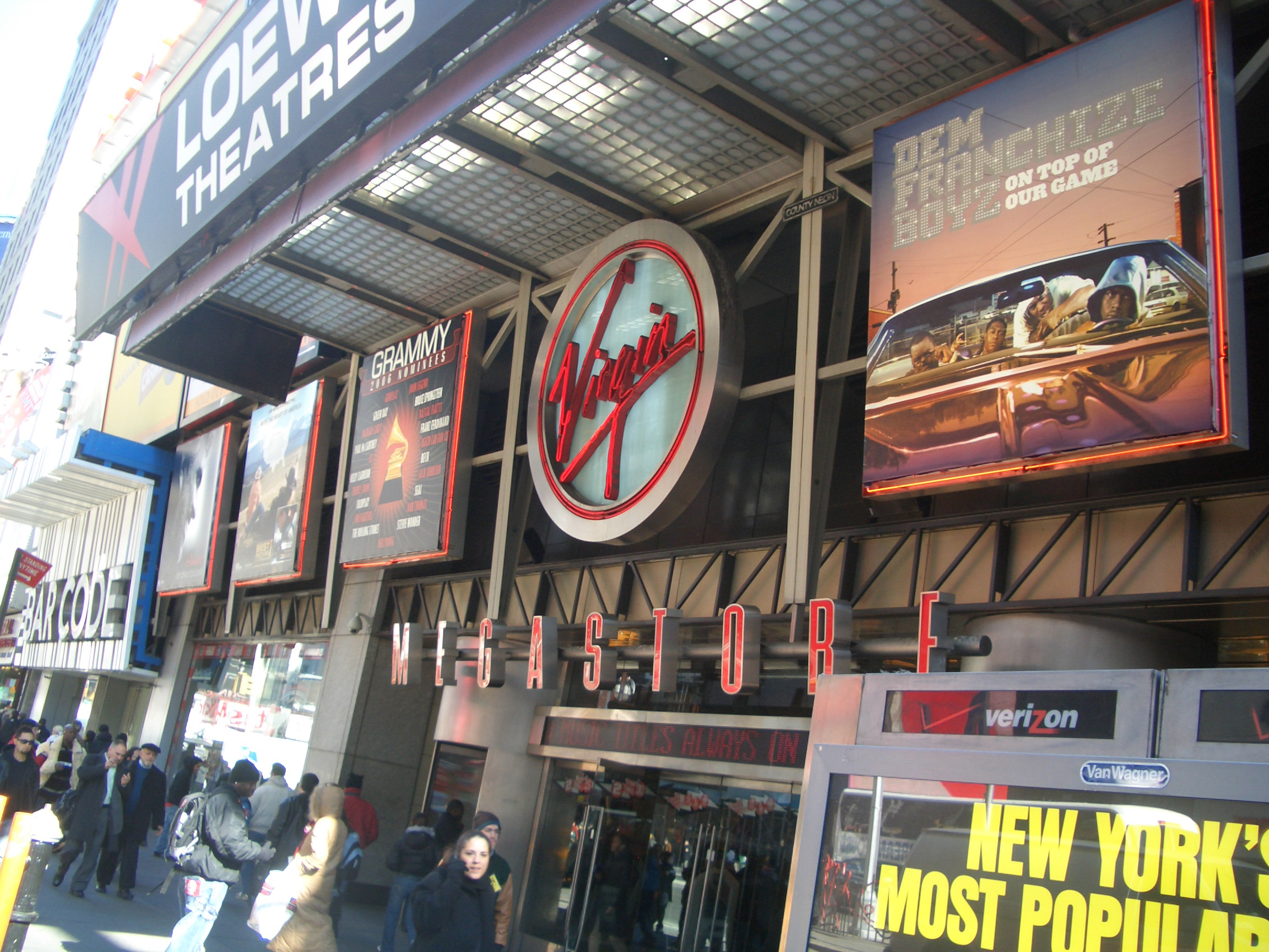 Virgin Megastore exterior